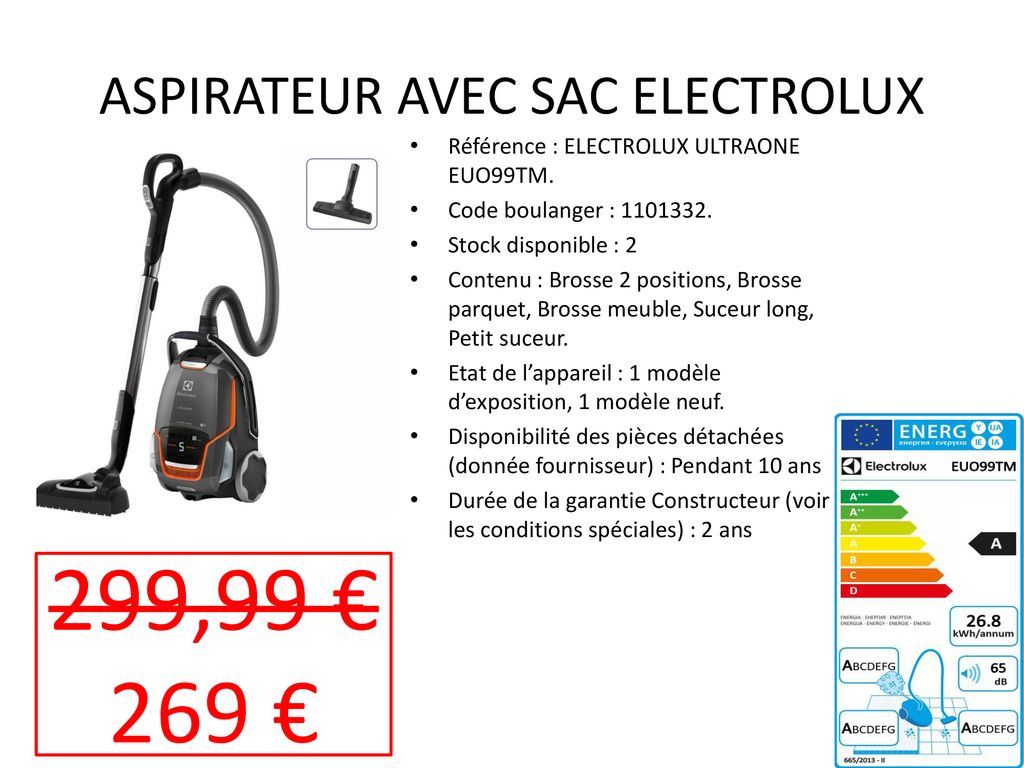 Aspirateur avec sac TORNADO ppt t l charger